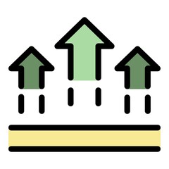 Uv protection skin icon. Outline uv protection skin vector icon color flat isolated