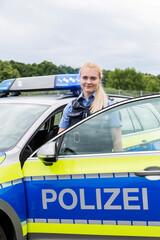 Weibliche Polizistin Hessen
