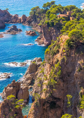 Côte de Tossa de Costa Brava, Espagne 