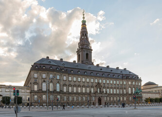 Seat of the Folketing, the Danish parliament, Christiansborg Palace at Copenhagen, Denmark
