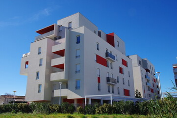 immeuble et lotissement moderne d'habitat et d'habitation de logement
