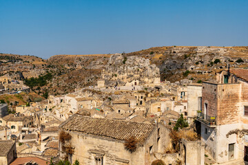 Fototapeta na wymiar views of the Sassi of Matera, Basilicata, Italy 