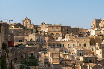 Obraz premium views of the Sassi of Matera, Basilicata, Italy 