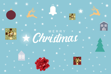 Fototapeta na wymiar Merry Christmas background with def rent template and beautiful beackground 