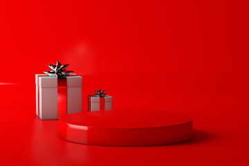 Christmas invitation mockup