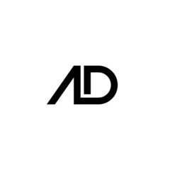 Letter AD logo or icon design