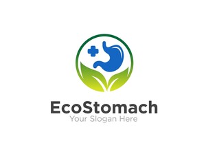 eco stomach care logo designs for medical service logo
