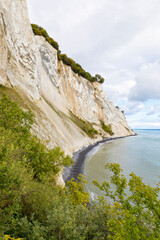 Chalk cliffs on the eastern coast of the island of Møn, Denmark