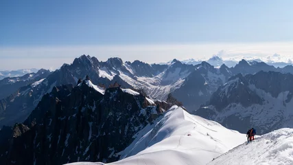 Crédence de cuisine en verre imprimé Mont Blanc Chamonix Mont-Blanc