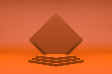 Abstract Podium, Rock Stone Platform Minimal Product Presentatiton, 3D Render