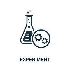 Experiment icon. Monochrome sign from creative learning collection. Creative Experiment icon illustration for web design, infographics and more