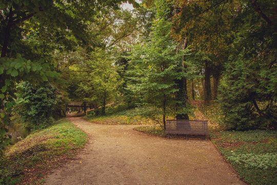 beautiful autumn photos in sprud park in bavaria ingolstadt