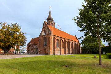 14th century gothic style Klosterkirken church at Nykøbing Falster, Denmark
