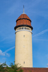 Obraz premium Water reservoir tower at Nysted, Lolland, Denmark