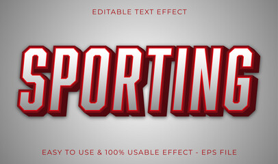 sporting editable text effect template with abstract style use for business brand and company logo