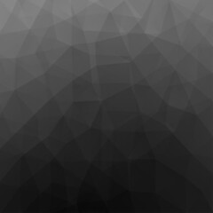 Obraz premium Abstract black monochrome polygonal background.