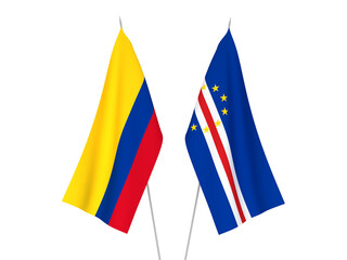 Colombia and Republic of Cabo Verde flags