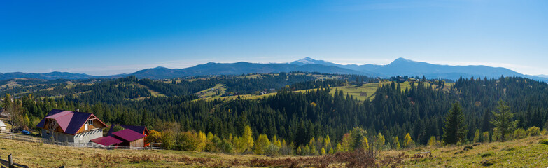 gigapixel panorama of the Carpathian mountains