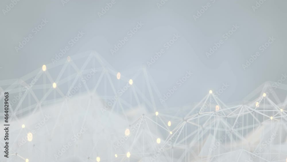 Poster white low poly shape. clean modern corporate background. seamless loop 3d render animation
