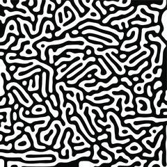Turing Pattern Seamless Black Background