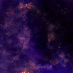 Obraz na płótnie Canvas space dark purple universe with deep nebula clouds fog with starry star shining stardust galaxy pattern on dark purple.