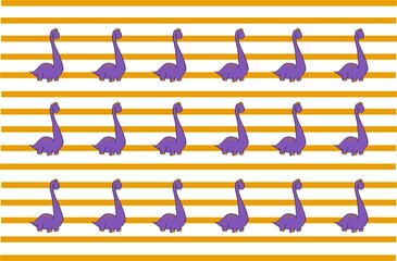 background with repeating sauropods or purple long neck dinosaurs © Lautaro