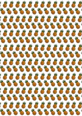 repeating background of anana, or pineapples. tropical fruit