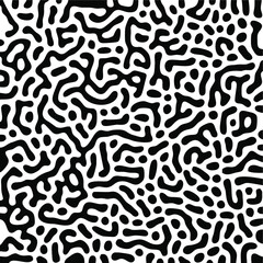 Turing Pattern Seamless Black Background