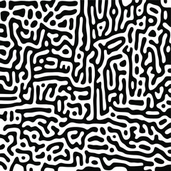 Turing Pattern Seamless Black Background