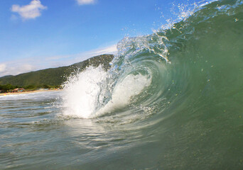 OCEAN WAVES , CARIBBEAN SEA , VENEZUELA

