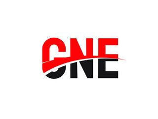 GNE Letter Initial Logo Design Vector Illustration