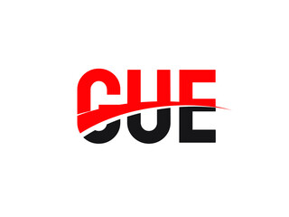 GUE Letter Initial Logo Design Vector Illustration