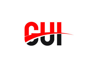 GUI Letter Initial Logo Design Vector Illustration