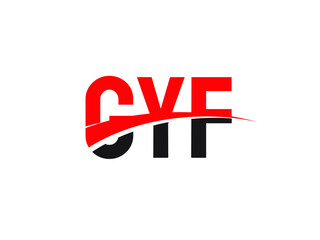 GYF Letter Initial Logo Design Vector Illustration