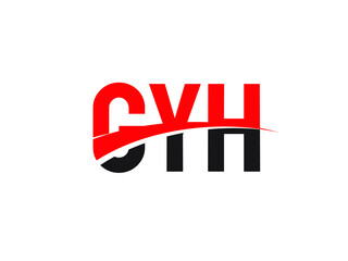 GYH Letter Initial Logo Design Vector Illustration