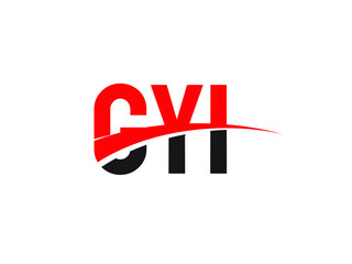 GYI Letter Initial Logo Design Vector Illustration