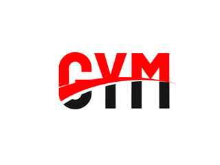 GYM Letter Initial Logo Design Vector Illustration