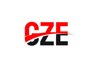 GZE Letter Initial Logo Design Vector Illustration