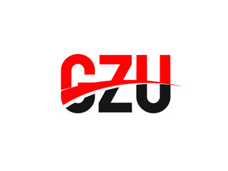 Obraz premium GZU Letter Initial Logo Design Vector Illustration