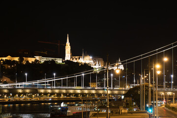 Fototapeta na wymiar Budapest and the Danube by Night, Hungary