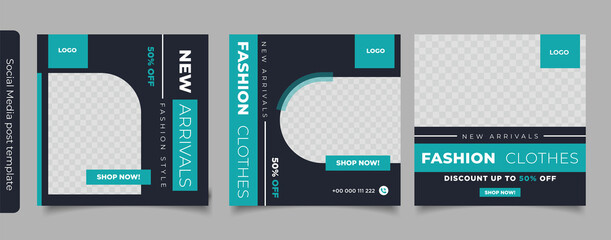 Template fashion sale social media post	