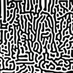 Turing Pattern Seamless Black Background
