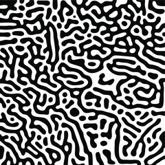 Turing Pattern Seamless Black Background