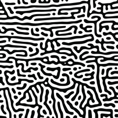 Turing Pattern Seamless Black Background