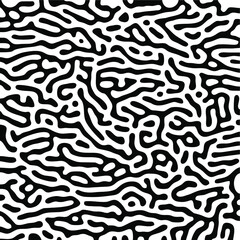 Turing Pattern Seamless Black Background