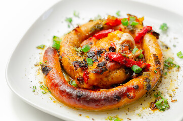 Gluten free extremely hot chilli pork sausages, and chilli cheese melts