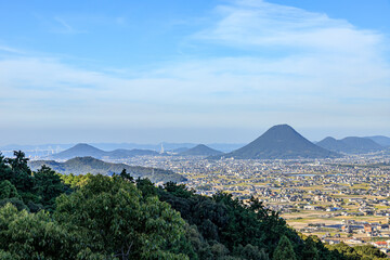 Fototapeta premium 金刀比羅宮からみた景色 香川県琴平町 Scenery seen from Kotohiragu Shrine Kagawa-ken Kotohira town