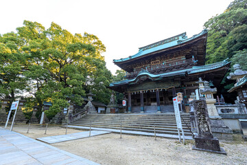 Fototapeta premium 初秋の金刀比羅宮 香川県琴平町 Kotohiragu Shrine in early autumn Kagawa-ken Kotohira town