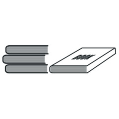 Books vector icon illustration sign