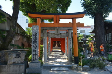 Fototapeta na wymiar Entrance door made of wood in oriental traditional style